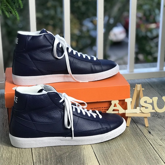 NWT Nike Blazer MID PRM LE Binary Blue M AUTHENTIC - Picture 3 of 8